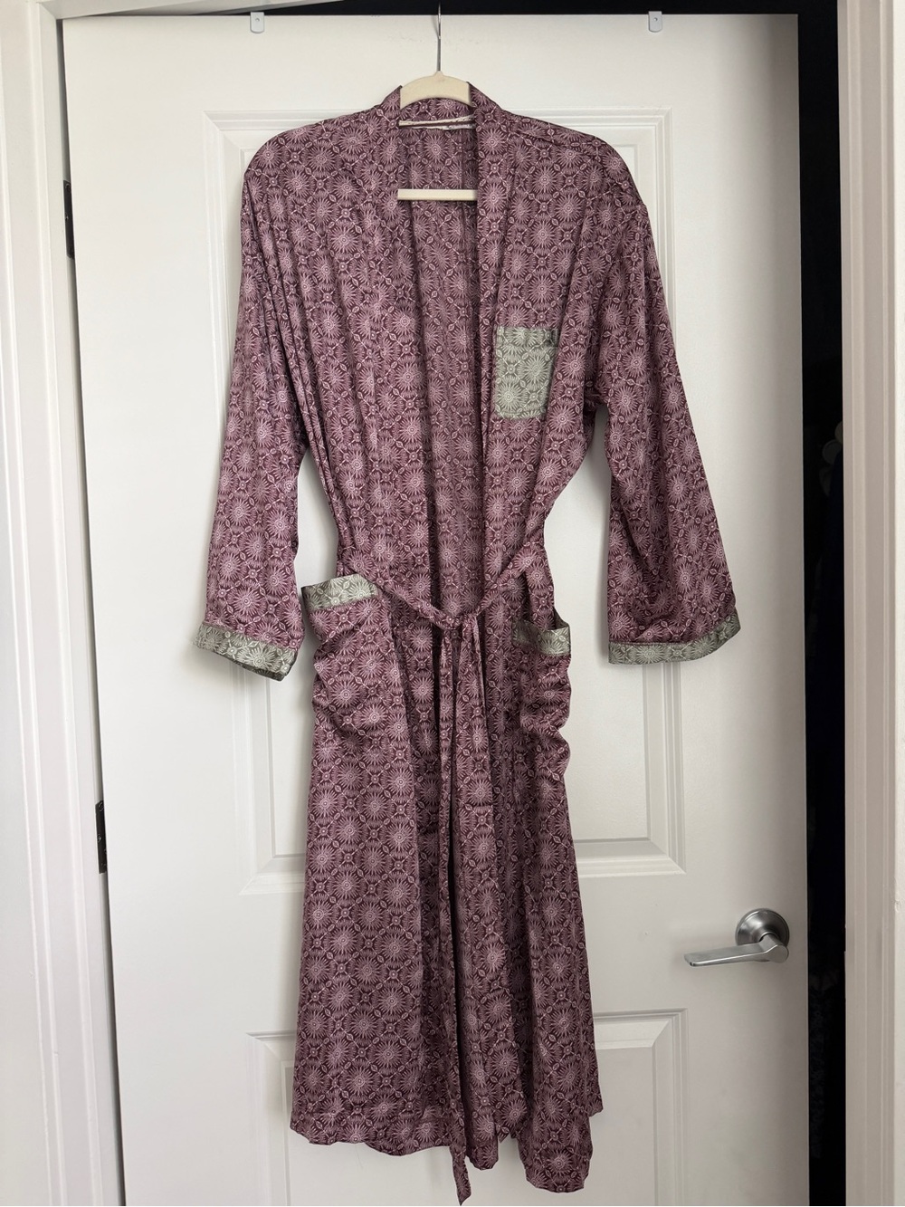 Intimately Free People Oasis House Robe in Raisin Combo